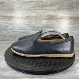 Charix Women's Midnight Navy Blue Leather Slip-On Shoes Size 37 EU 7